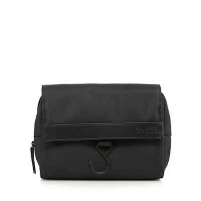 Jeff Banks Black two compartment hanging wash bag